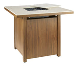 Clarke LP Gas Outdoor Fire Table, 40,000 BTUs, 30-in, Brown