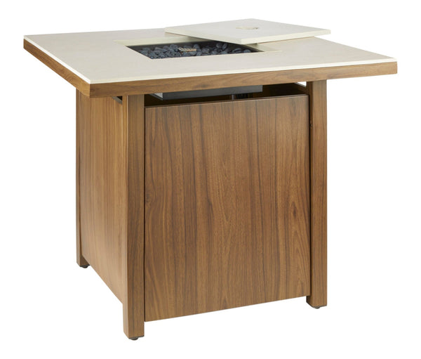 Clarke LP Gas Outdoor Fire Table, 40,000 BTUs, 30-in, Brown E4607