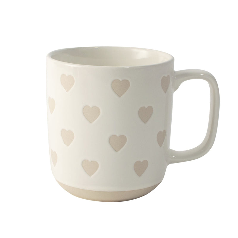 Heart Stoneware Mug, 13-oz Y9203
