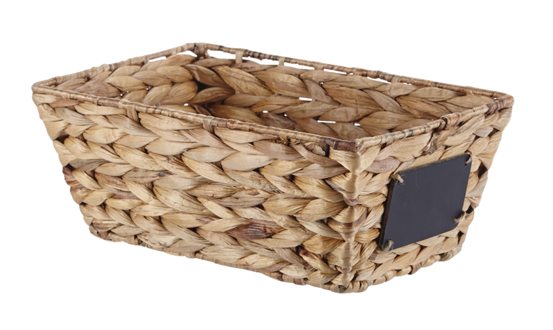 Meg Rectangular Hand Woven Storage Basket, 12 x 8 x 5.1-in A603