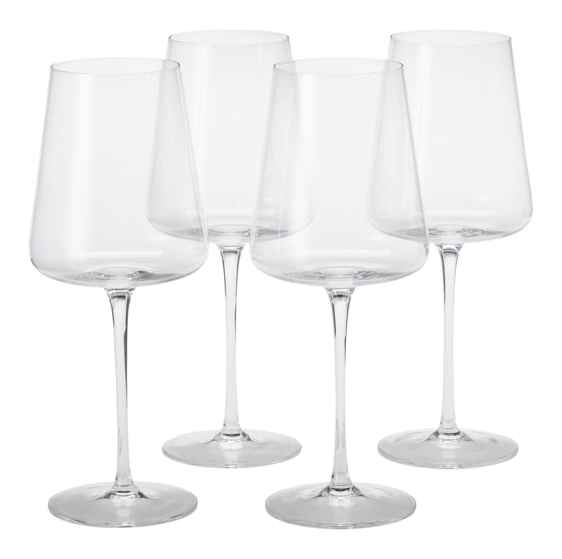 Modern Lead-Free Stemmed Wine Glass Set, 4-pk T6351