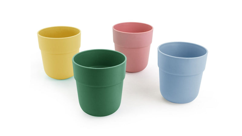 Reusable Plastic Tumbler Cups, BPA Free, Recyclable Material, Suitable for Kids, 4-pk X6615
