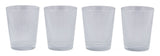 Ribbed DOF Dinner Glass Set, Lead-free, 4-pc