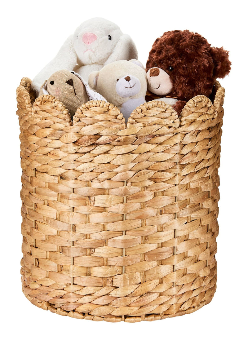 Sadie Woven Tall Water Hyacinth Storage Basket J4567