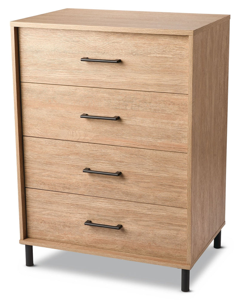 Sarnia 4-Drawer Dresser Chest, Oak D0996
