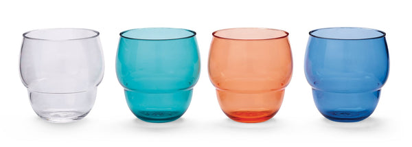 Stacking Bubble Glass Set, BPA Free, Dishwasher Safe, Stackable X7876