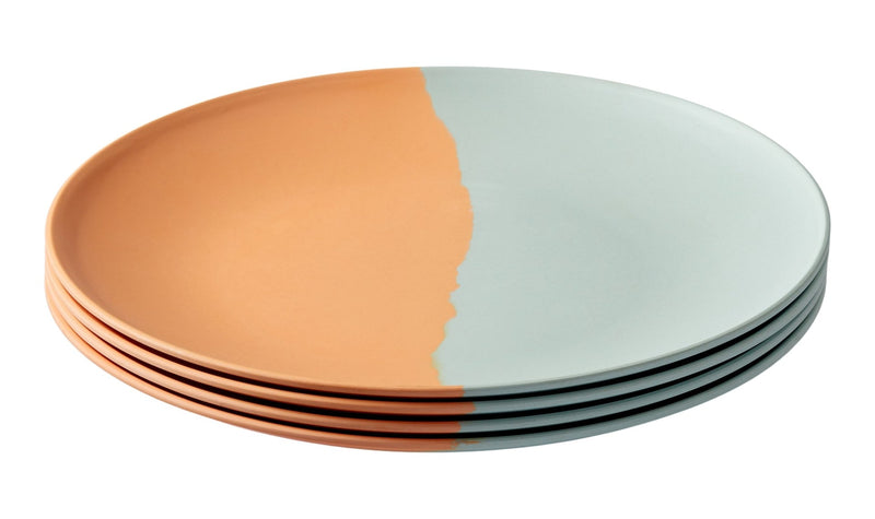 Two-Toned Side Plate Set, Round, Bamboo, 4-pk T9468