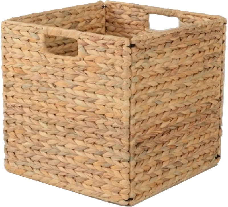 Weiss Cube Woven Natural Material Collapsible Basket, 13 x 13-in V9371