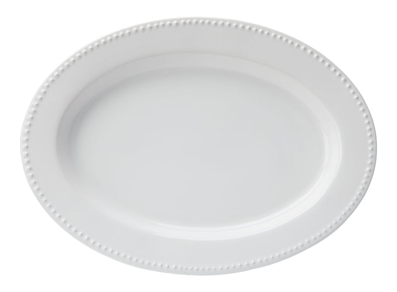 Whitworth Oval Stoneware Platter, 11.3-in, White Z5169