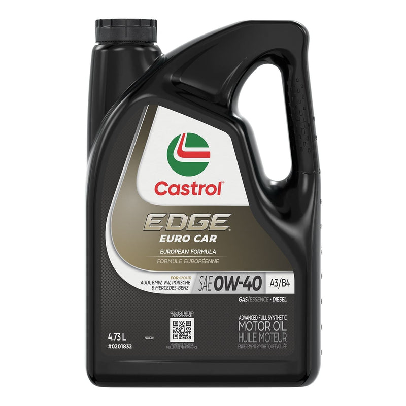 EDGE Euro 0W40 A3/B4 Advanced Synthetic Engine/Motor Oil, 5-L C3830