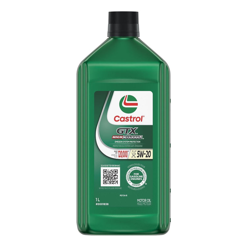 GTX High Mileage 5W20 Conventional Engine/Motor Oil, 1-L O3653