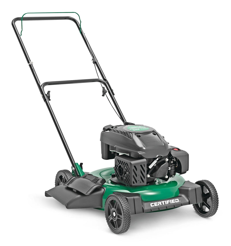 150cc 2-in-1 Gas Engine Walk Behind Push Lawn Mower with Side Discharge, 21-in P9519
