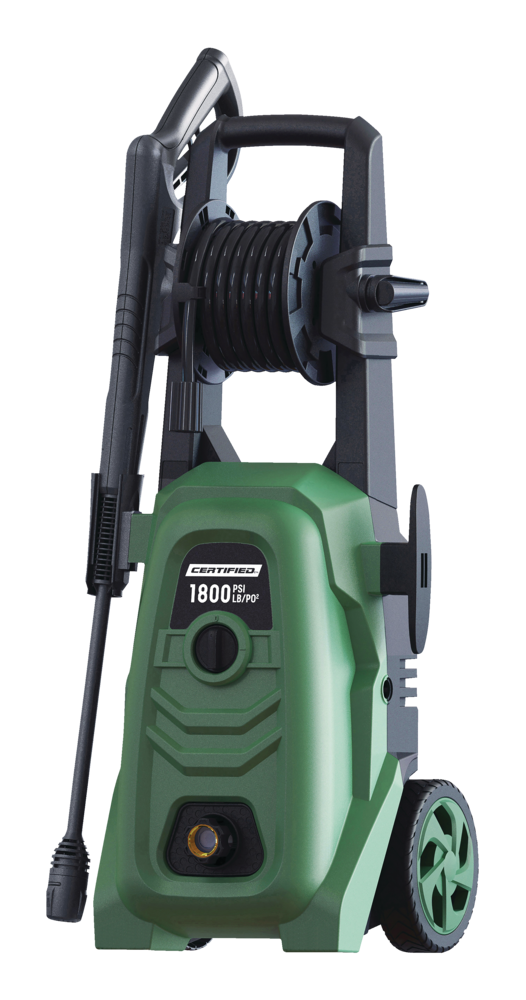 1800 PSI 1.4 GPM Corded Cold Water Wheeled Brushed Electric Pressure Washer with Foam Blaster V1266