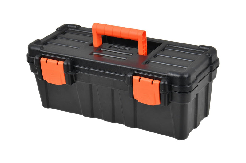 2.0 Sturdy Toolbox with Carry Tray, Black, 13-in U4192