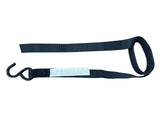 Bungee Cam-Buckle Tie-Down, 600-lb Break Strength, Black, 8-ft, 2-pk