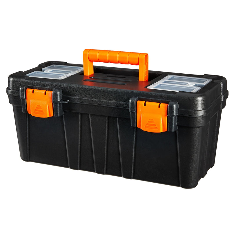Portable Plastic Tool Box with Removable Tray, 17-in Z4786