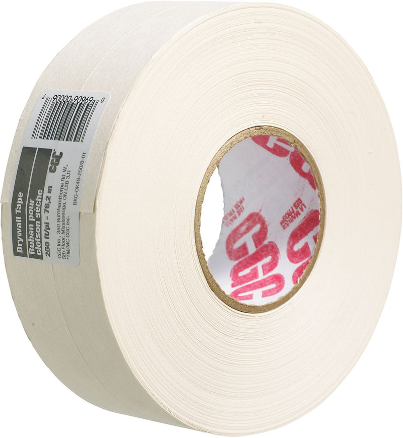 Drywall Paper Joint/Wallboard Tape Pre-Creased, Superior Bond, White, 2-1/16-in x 250-ft E6483