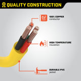 Power Equipment 30A, 250V Flat Generator Extension Cord, 25-ft