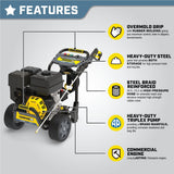 Power Equipment PRO 4200 PSI 4.0 GPM Commercial Duty Low Profile Gas Pressure Washer