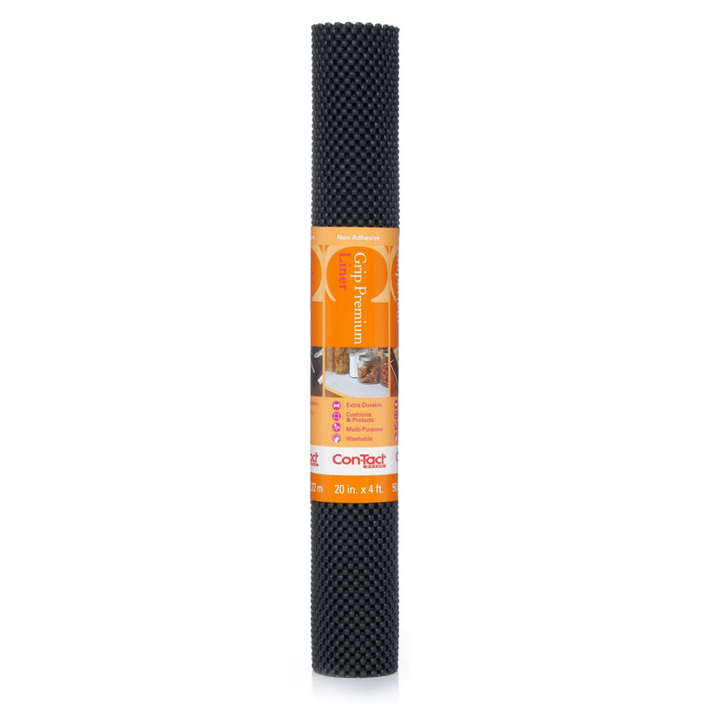 Con-Tact Grip Premium Non-Adhesive Cushioned Shelf/Drawer Liner, Black, 20-in x 4-ft U9657