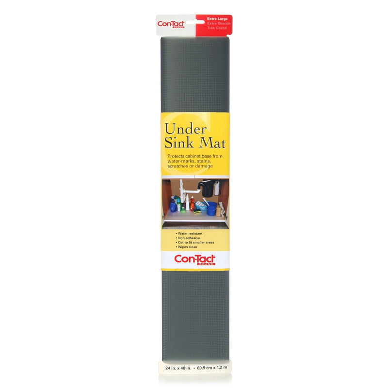 Con-Tact Under Sink Mat Non-Adhesive Non-Slip Liner, Graphite, 24 x 48-in U3230