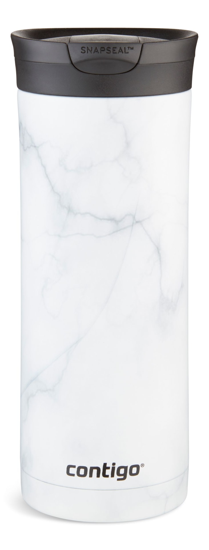 Huron 2.0 Couture Insulated Stainless Steel Travel Mug, Leak-proof Lid, White Marble, 20-oz Q3144