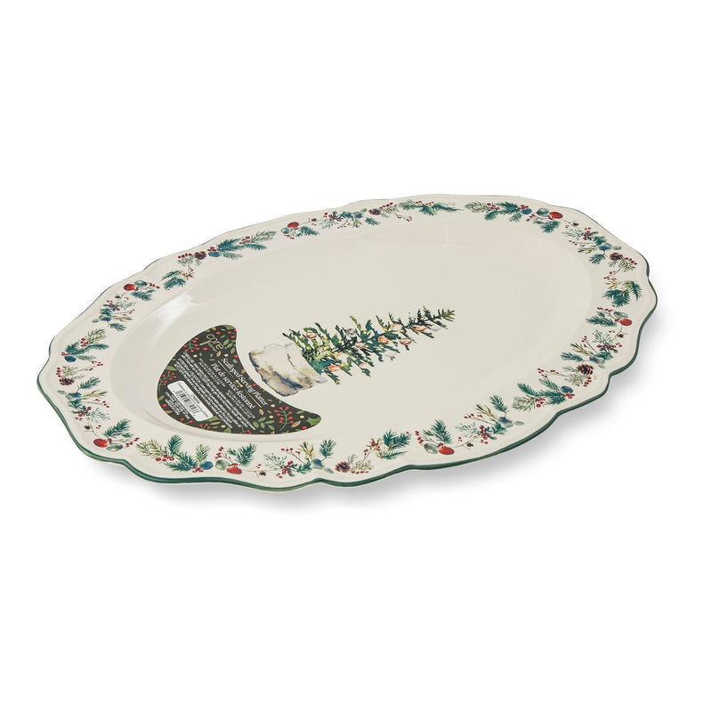 29-cm Dishwasher Safe Winter Berry Serving Platter K6258