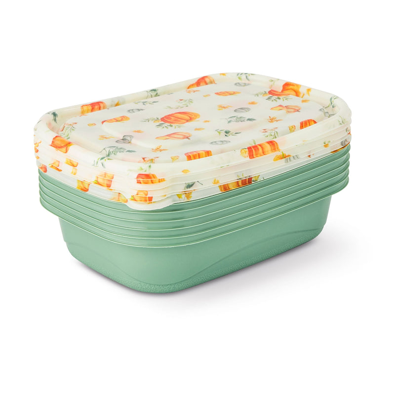 Harvest Green/White Disposable Containers N9294