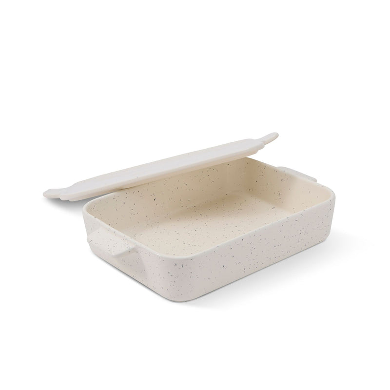 White Non-Stick Stoneware Pan with Lid R4605
