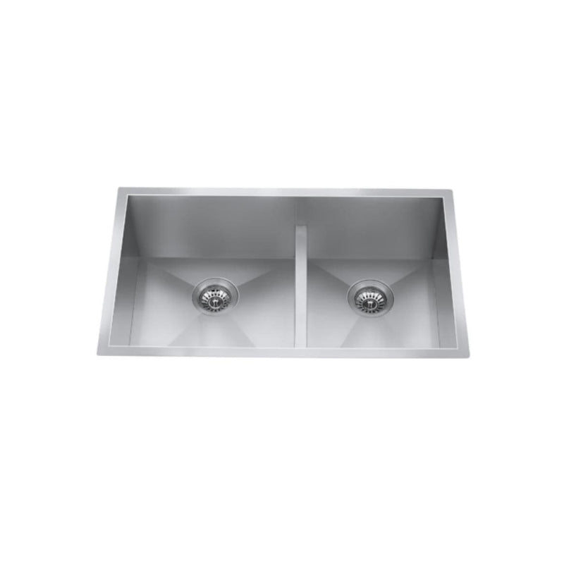 CXZD771L 32-in Low Divide Stainless Steel Double Bowl Sink I6519