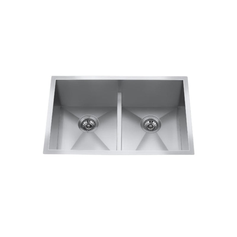 CXZD772L 29-in Low Divide Stainless Steel Double Bowl Sink O1216
