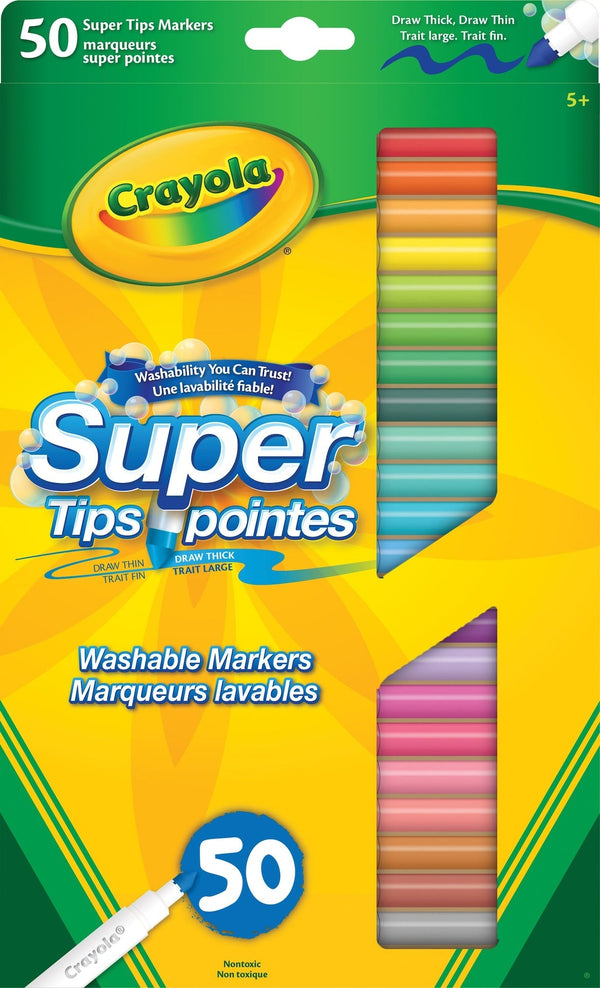 Super Tips Washable Markers, 50 Pieces, Multicolour Z7531