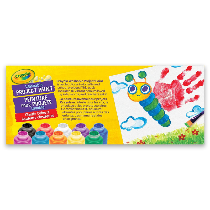 Washable Project Paint Activity Jar Set, Multi-Colour, 20-oz, 10-pk, Ages 3+ G8388