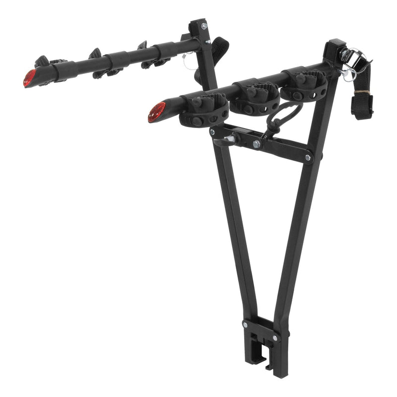 18013 Clamp-On 3-Bike Hitch Mount Bike Rack, Fits Over 2-in Receiver, Black T8619