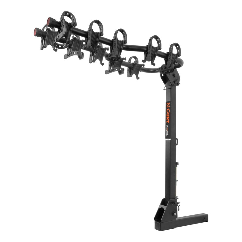 18065 Premium 5-Bike Two Arm Hitch Mount Bike Rack, Fits 2-in Receiver, Black G5500