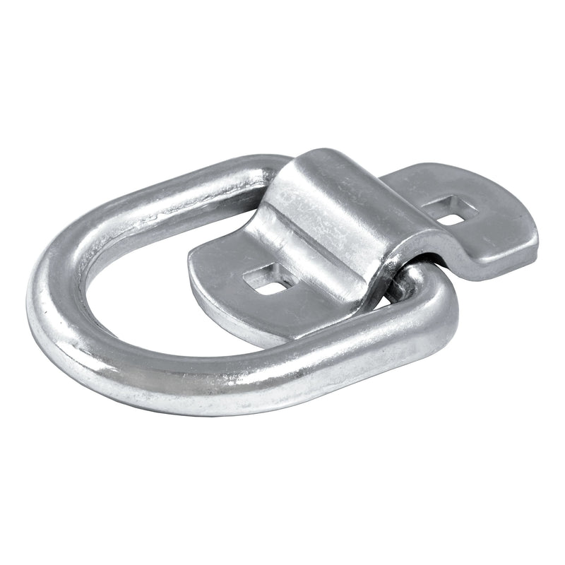 83742 3-in x 3-in Surface-Mounted Tie-Down D-Ring (3600-lb, Clear Zinc) R2140