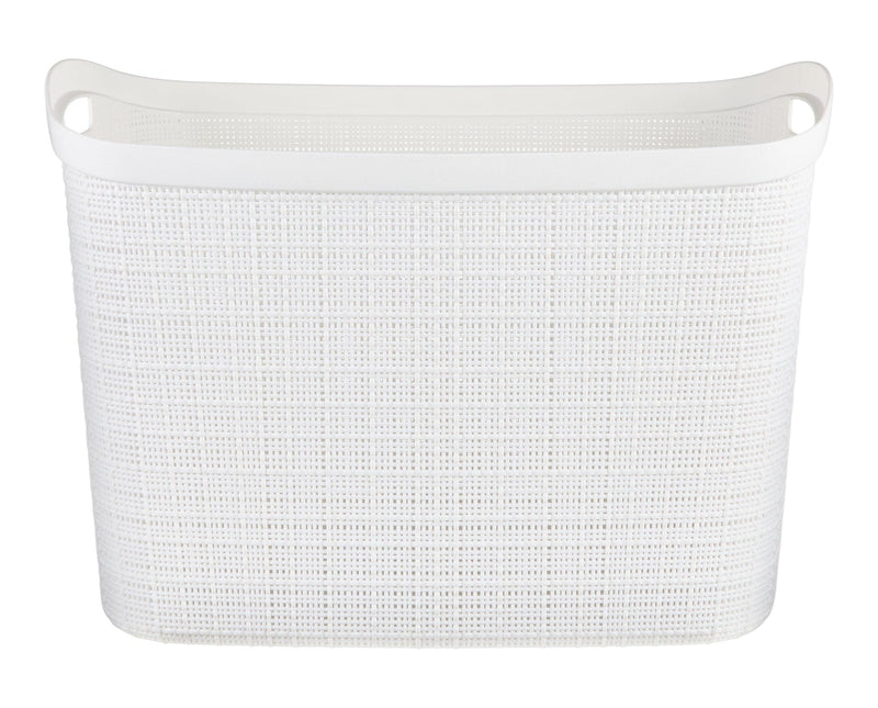 Extra Large Jute Weave Storage Basket, White J6050