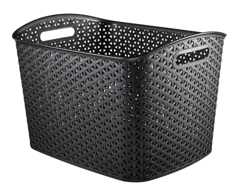 My Style Extra Large Woven Storage Basket, Black K3343