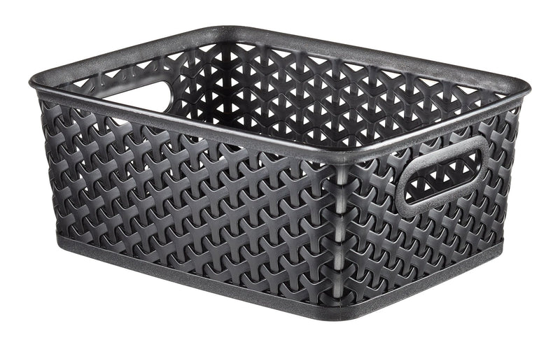 My Style Woven Storage Basket, Small, Black R2855