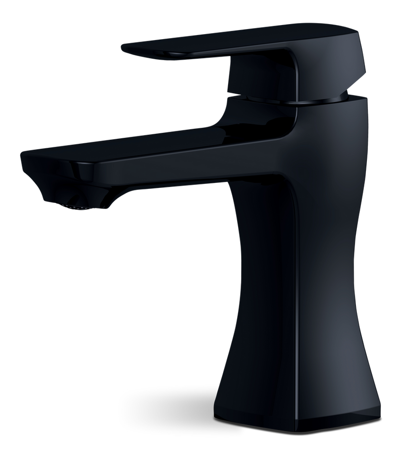 Aztek Single Handle 4-in Centreset Bathroom Sink Faucet with Pop-up Drain, Matte Black V6427