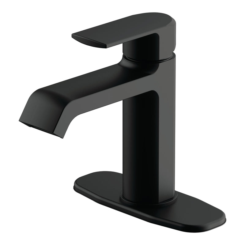 Karter 1-Handle Lavatory/Bathroom Sink Faucet, Lead-Free, Matte Black I1741