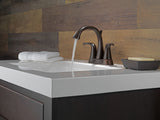 Faucet Lahara Double Handle Rigid Spout 4-in Centerset Bathroom Sink Faucet, WaterSense Certified, Venetian Bronze