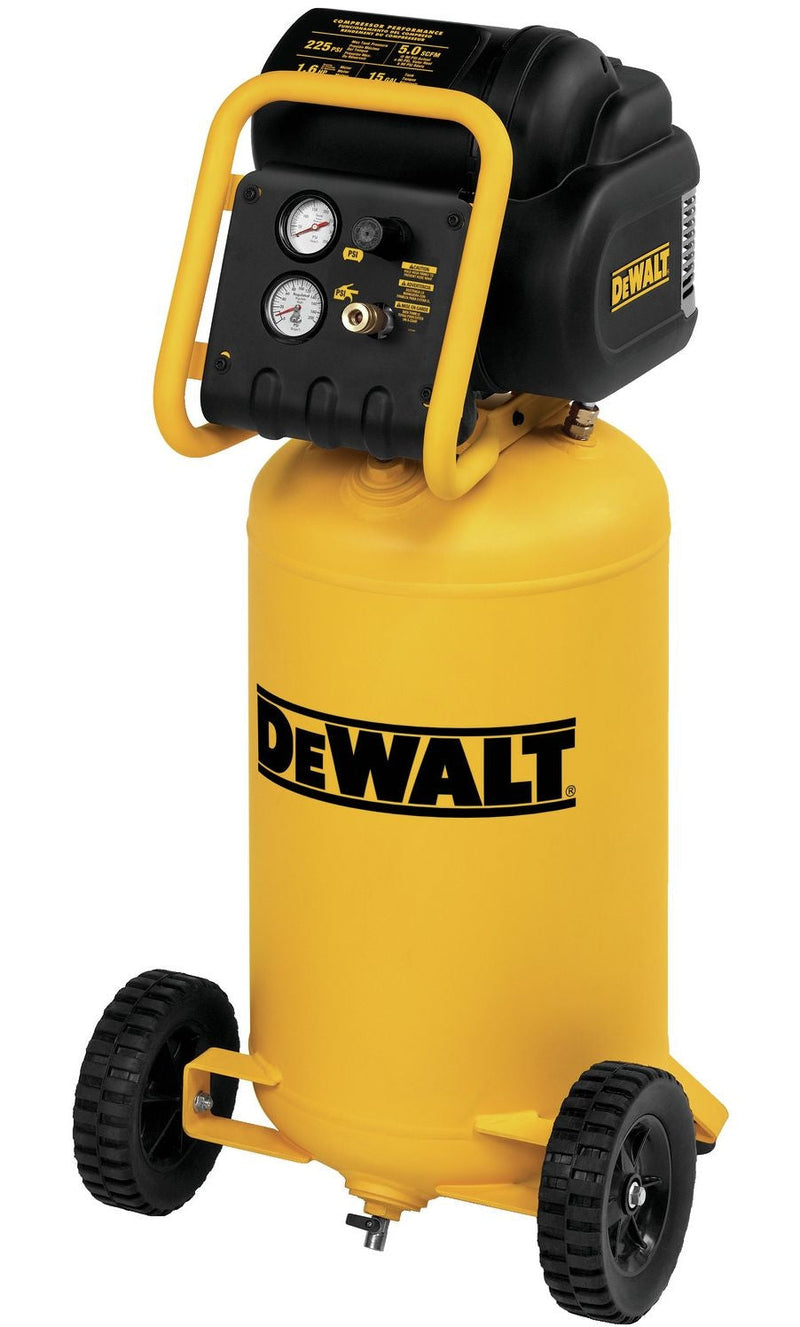 D55168 15-Gallon Oil-Free Portable Workshop Vertical Air Compressor, 225 PSI T4139