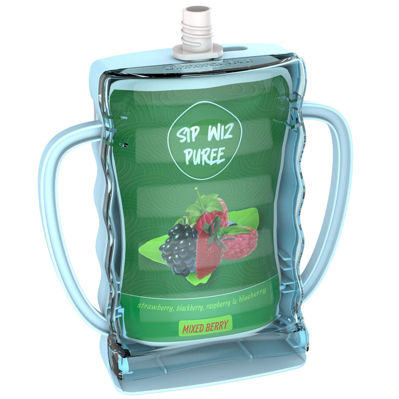 Sip Wiz Squeeze-Proof Holder, Blue I4048