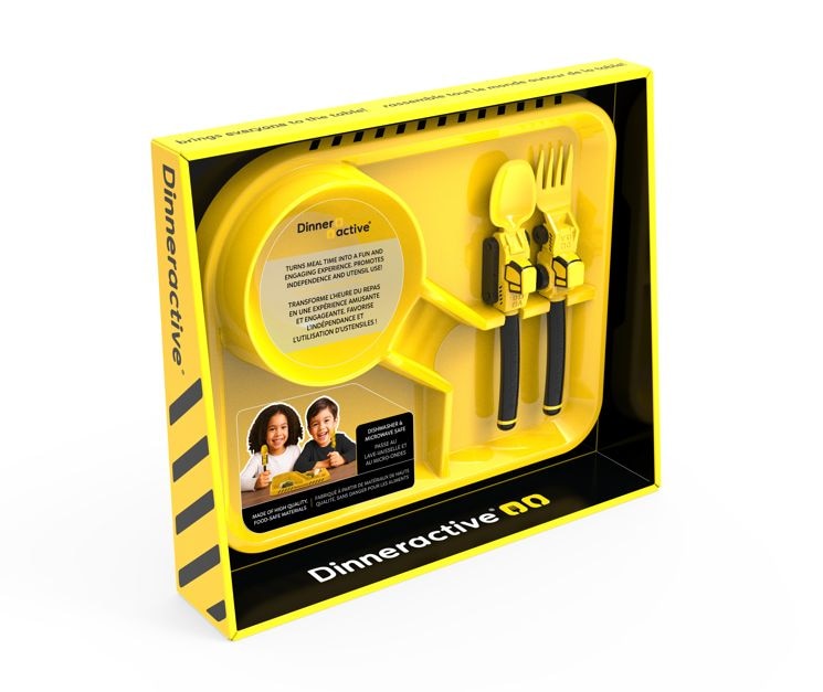 Construction Theme Plastic Meal Tray Set, 3-pc I7077