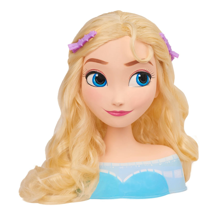 Frozen Elsa Styling Head Toy with 14 Accessories for Hair Styling and Braiding, Ages 3+ I3547
