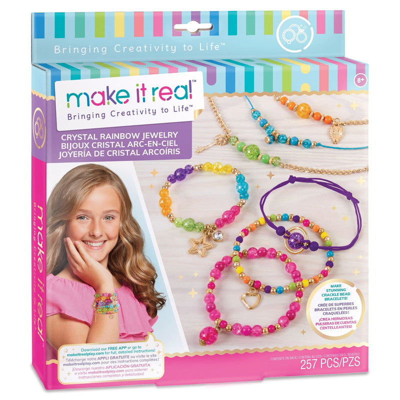 DIY Customizable Friendship Bracelete & Charms, Multi-Coloured, 257-pk, for Arts & Crafts/Birthday Favour C1744
