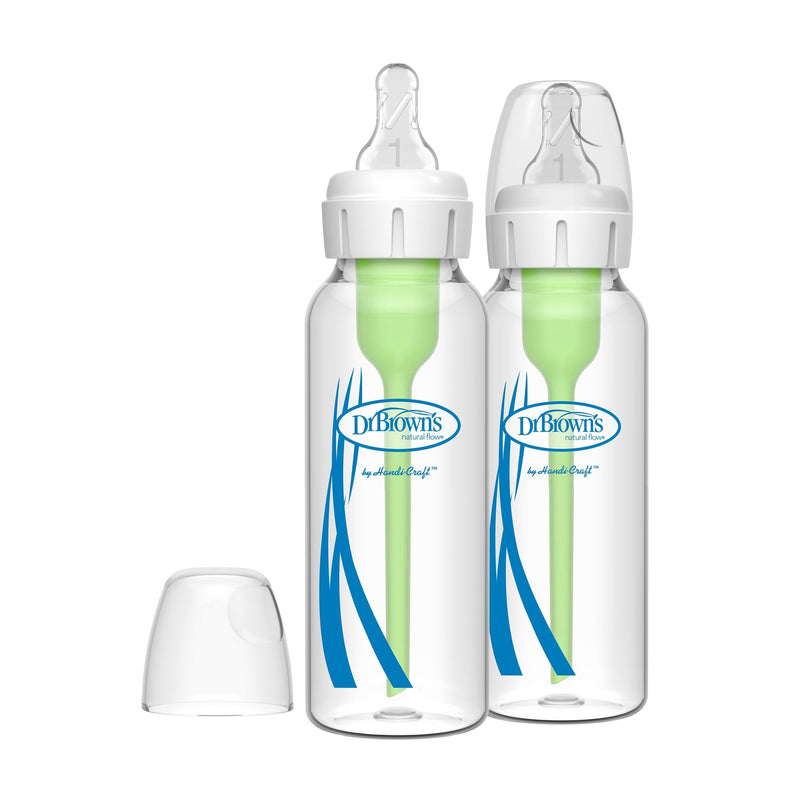 + Glass Narrow Bottles, 8-oz, 2-pk B0069