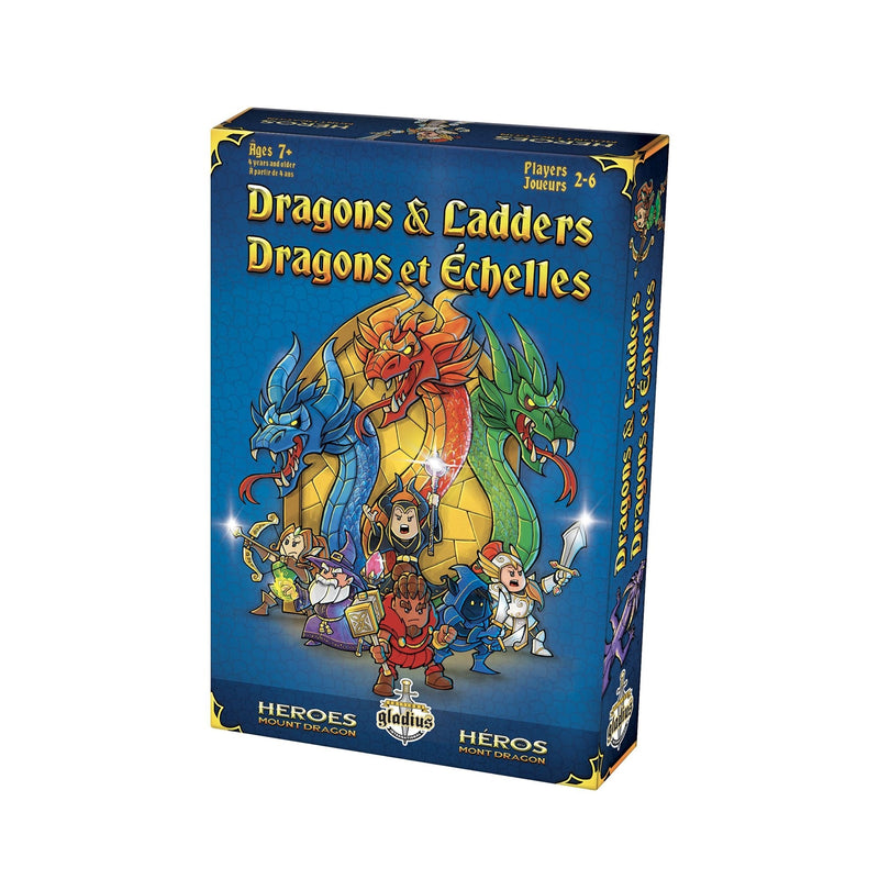 Dragons & Ladders Family Board Game, Bilingual, Ages 7+ M2728