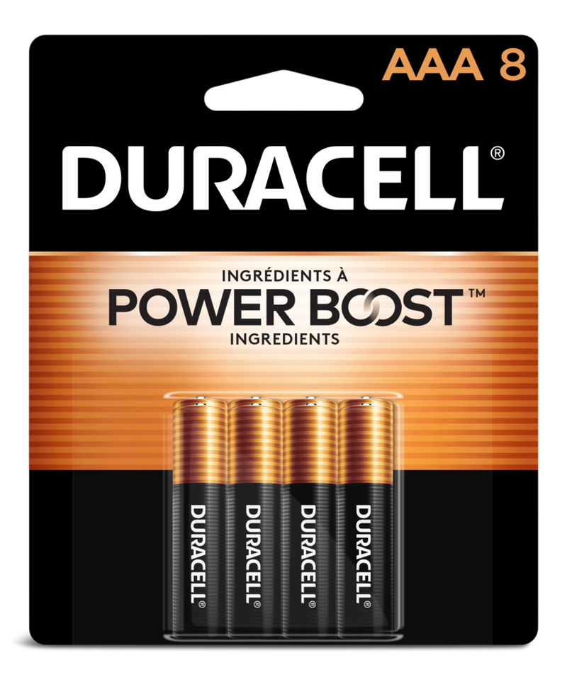 Coppertop AAA Alkaline Batteries, All Purpose, 8-pk W1792